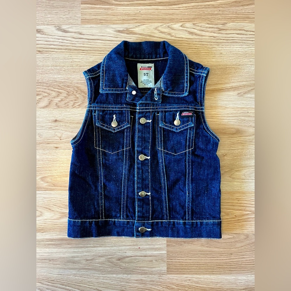 Genuine Dickies 5T Boys Jean Vest Boys Tops Jean Vests Size 5T